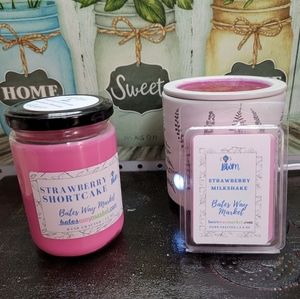 Strawberry Candle and Wax Melt